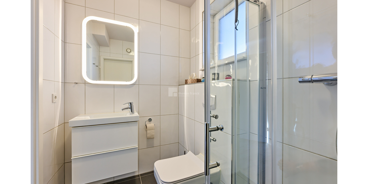 Das Gäste WC mit Dusche