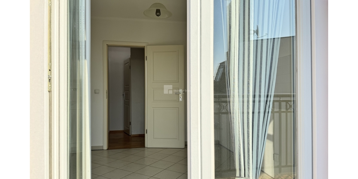 Vom Balkon in die Küche gesehen