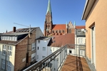 Wohnen mit Weltkulturerbe: 2-Zimmer-Wohnung mit Balkon, Fahrstuhl & Ausblick - Etagenwohnung Schwerin Altstadt | Angebot:26614880