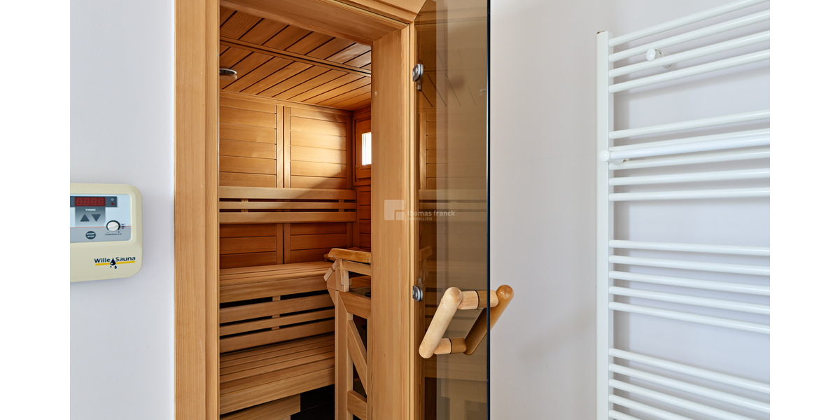Die Sauna im Badezimmer